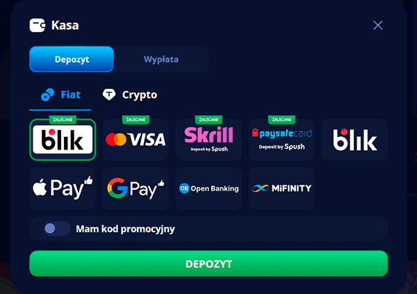 Wybierz system płatności Wybierz system płatności